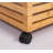 Bamboo Rolling File Storage Organizer Box With Lid