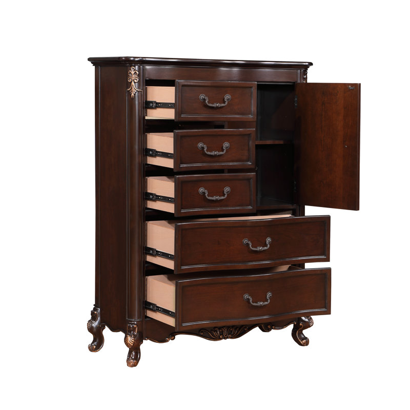 Commode 5 tiroirs en bois massif Constantine