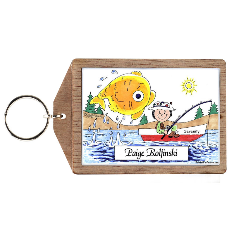 Pêche personnalisée - Porte-clés femelle