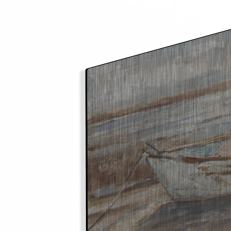 «Weathered Row bateau II» par Ethan Harper, H 16 po x l 24 po