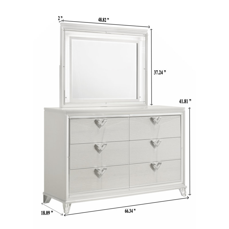 Prism Mirror White