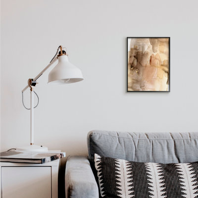 Couches d'abstraction de peinture aquarelle brune