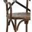 Stanhope Cross Back Armchair in Brown