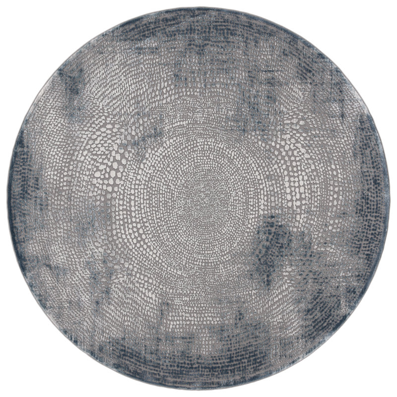 Tapis abstrait Bobak Performance, Rond 6 pi 7 po
