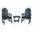 Anette Outdoor Adirondack Chair With Table-490935952