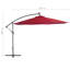 350 cm W X 350 cm D Lighted Tilt Cantilever Parasol with Crank Lift-42655608