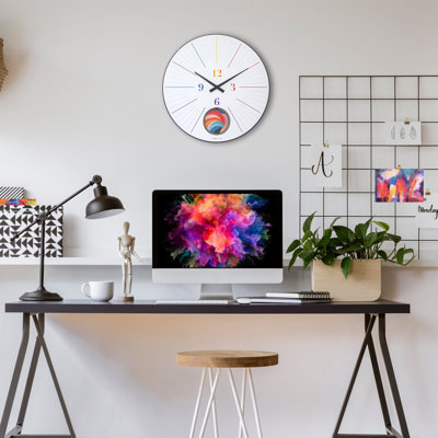 Citybeat Glass Analogue Wall Clock