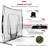 Baseball Softball Practise Goal Net with Carrying Case-93236099
