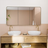 Three Door Steel Frame Square Shape Medicine Cabinet