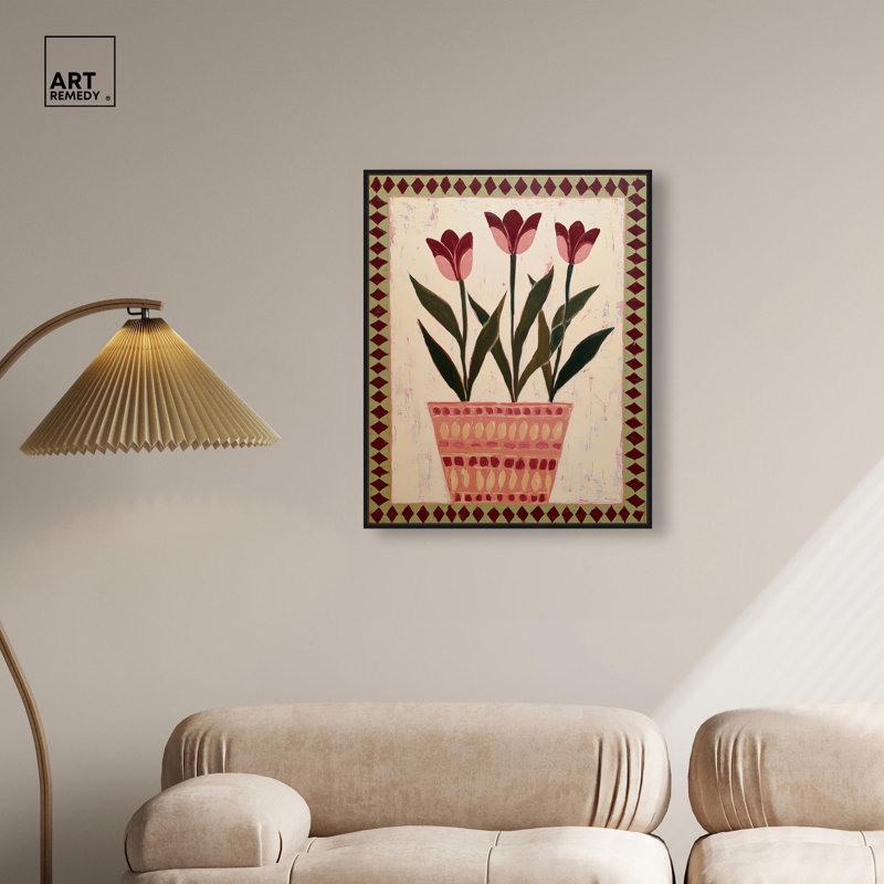 Décoration murale de cuisine Rustic Bloom IV par Art Remedy, cadre noir, 24 x 30, H 31 po x l 25 po, Cadre noir