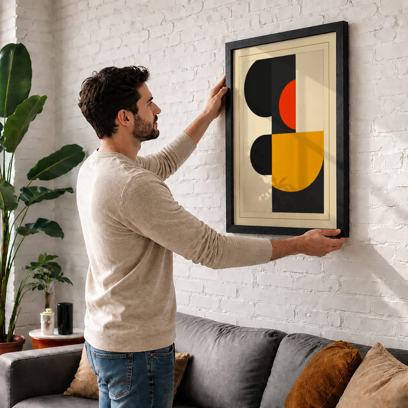 Composition Geometric - Framed Print, Unframed, A2 - 59.4 x 42.0 cm