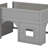 Full Size Wooden Low Loft Bed With Storage Shelves And Slide,Door And Window, Multiple Functions Wooden Low Loft-788926695
