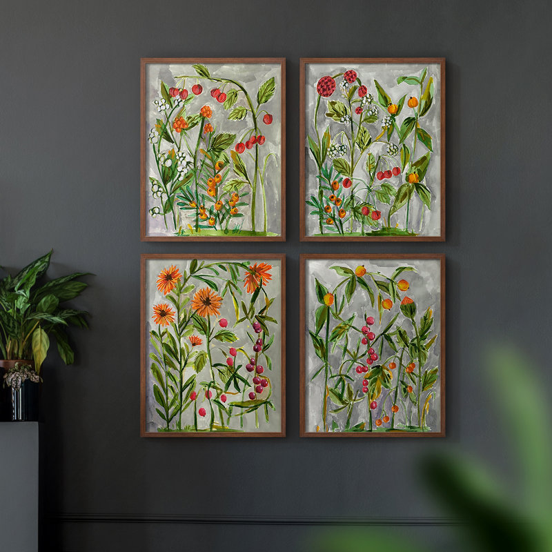 «Dear Nature I», 4 pièces sur papier