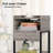 Arnae 15.75'' W Metal Nightstand