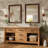 Gwenneth Rectangle Wood Mirror for Bathroom, Solid Pine Wood-878103208-932165488