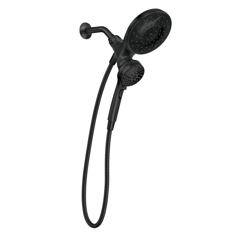 Moen Engage Magnetix Six-Function Showerhead With Handheld Combo, Matte Black