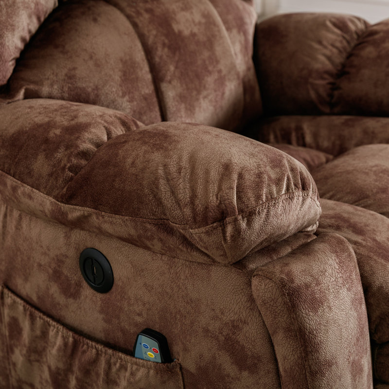 Rizk 40.16 W Oversize Super Soft Power Lift Recliner Chair For The Elderly With Massage & Heating & Dual Cupohlders & USB