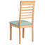 47cm H Fabric Upholstered Slat Back Side Chair in Brown, Green-1028391643-1028391653