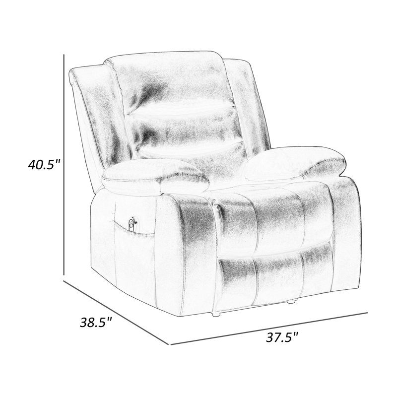 Fauteuil inclinable Rauno, Noir