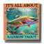  «Rainbow Trout» par Jim Baldwin, art mural sur toile, 26 po x 26 po-1553643399