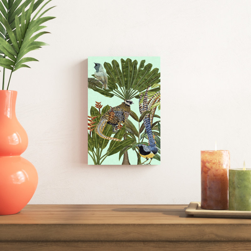 Birds Paradise III, H 12 po x l 8 po x P 1,25 po