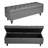 Button-Tufted Storage Ottoman Bench PU Leather Bench with Wood Legs-300956451