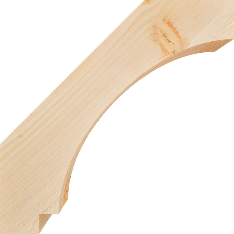 Attelle impériale du genou, Sapin de Douglas, Lisse, H 18 po x l 3,5 po x P 18 po