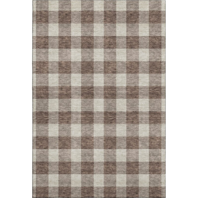 Premium Machine Washable Prisco Brown Rug