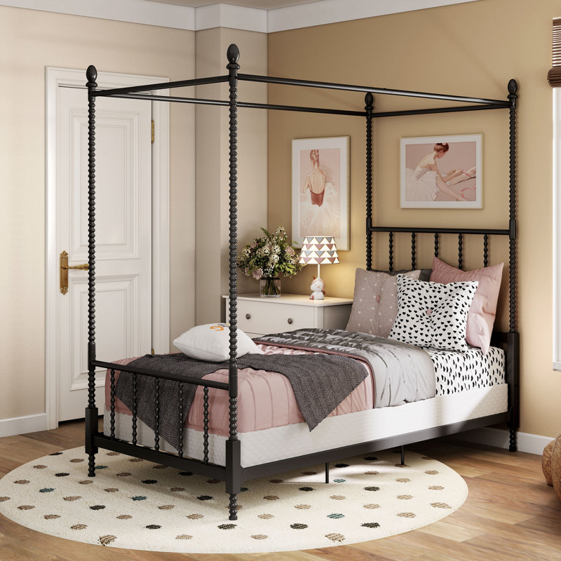 Magdaleno Bed, Twin, Black
