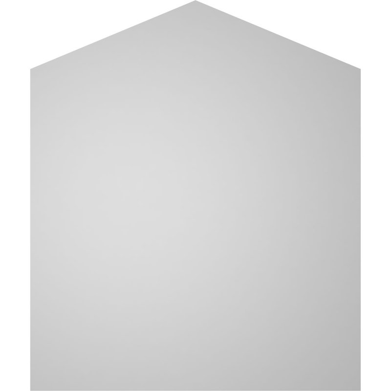 Peaked Top Surface Mount Signature Urethane Non-Functional Gable Vent 5/12 Pitch Primed Tan, 26" H x 22" W x 1" D