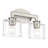 5 Light Polished Chrome Extra Large Vanity Sconce With Mouth Blown Clear Glass-179547455-179547441