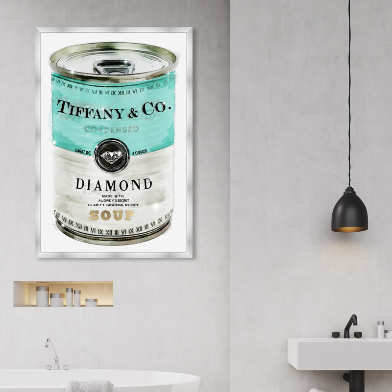 «Priceless Can», reproduction d'art graphique, H 22 po x l 32 po, Cadre argenté