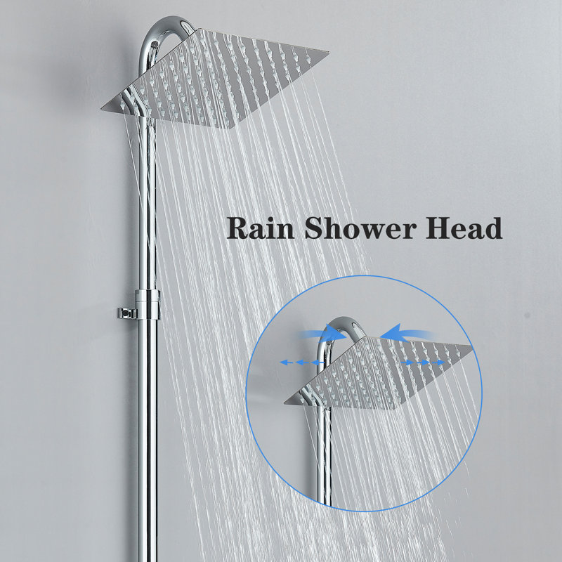 Rain Adjustable Shower Head, Chrome