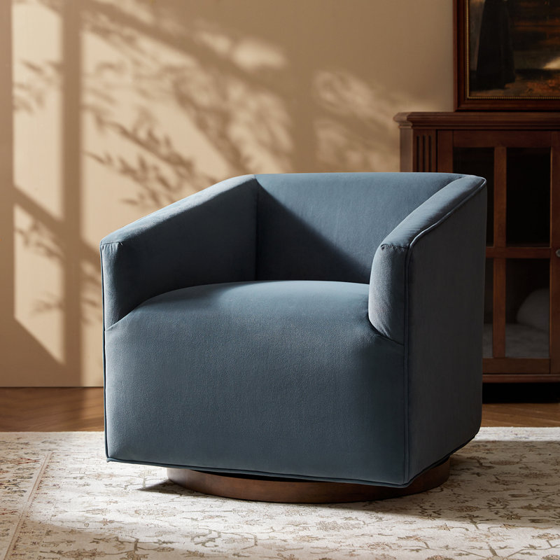 Fauteuil demi-tonneau pivotant à 360 degrés