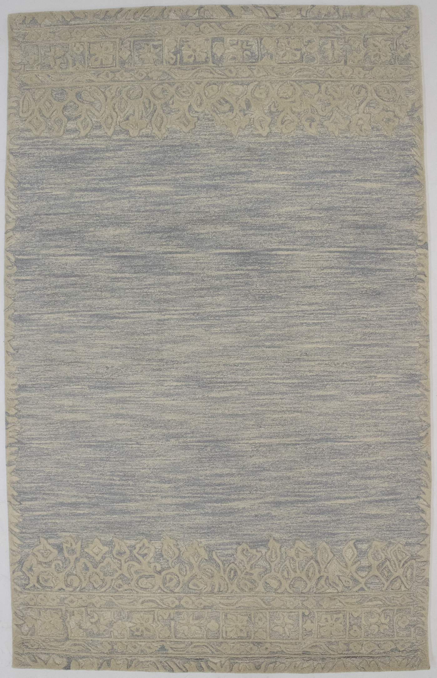 One Allium Way® Hand Tufted 5X8 Wool Gray Rug | Wayfair