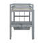 Lit mezzanine simple avec grandes tablettes, bureau et lumière DEL, gris-660476635-660476636