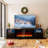 Janyriah TV Stand for TVs up to 80" with 36" Fireplace Included, Modern Entertainment Center-1198159608
