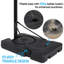 Yaheetech  Adjustable Height Adjustable Foldable 110Cm Metal Portable Fill-Size Basketball Hoop