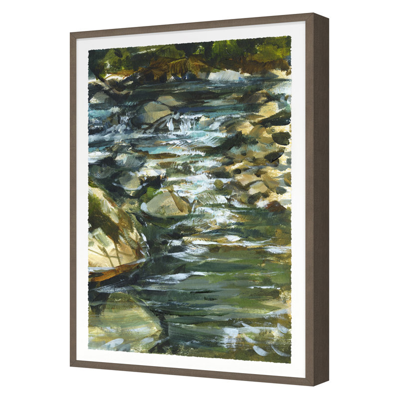 Tye River 2 Print by Van Hoang, Walnut Framed, 26" H x 18" W x 1.5" D