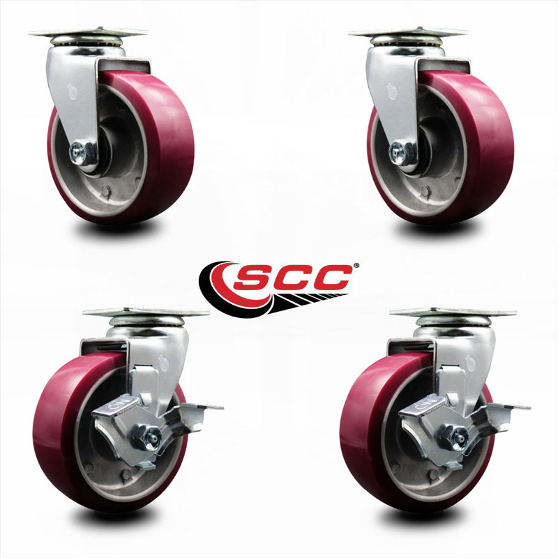 Poly on Aluminum Swivel Caster