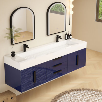 Meuble-lavabo simple mural 72 po Jessica