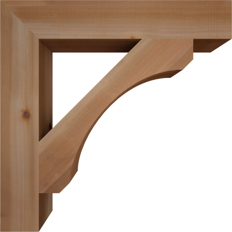 Support en blocs de cèdre rouge occidental l 3 1/2 po x P 24 po x H 24 po, H 24 po x l 3,5 po x P 24 po, Cèdre rouge, Lisse