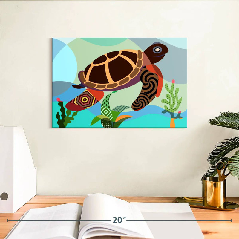 Brampt Spectrum Sea Turtle, 8" H x 12" W