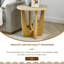 Table d'appoint ronde en bois 25 po