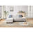 Modular Reconfigurable 4 - Seat With Hidden Storage And Coordinated Accent Pillows, Beige Linen Material, Foam Filler, 97 Inch Product Depth, 57 Width, 34 Height For Modern Living Rooms Compartments-3851705