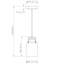 Loucks 1-Light Modern Dimmable Single Jar Pendant Light with Clear Glass Shade-673755893
