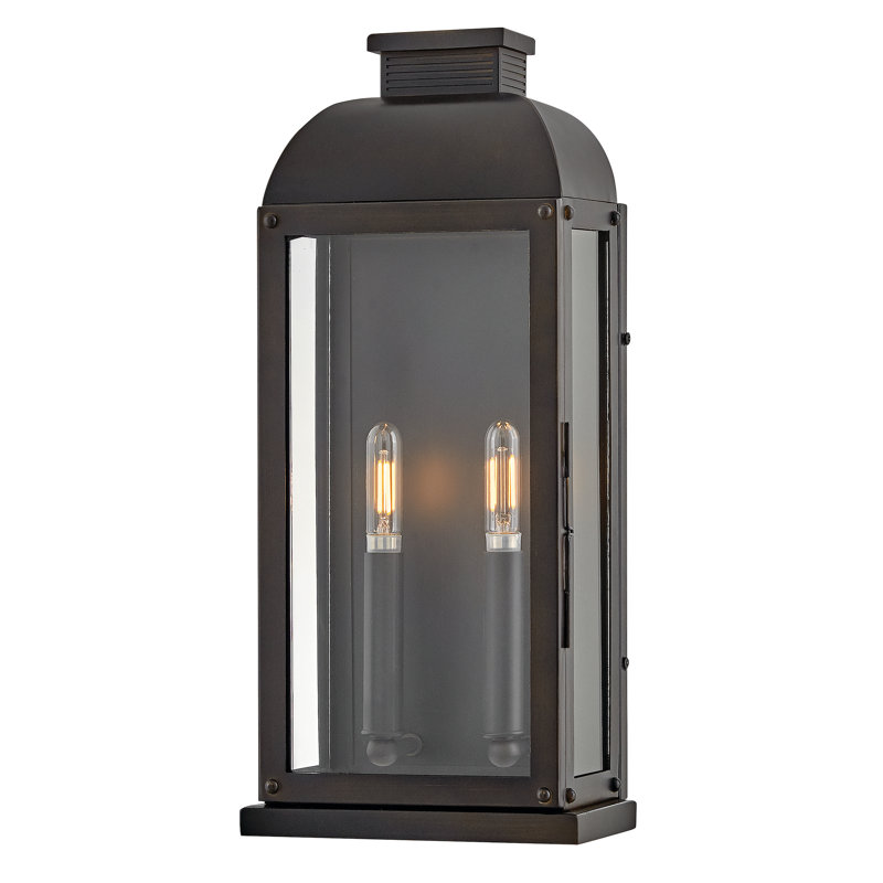 Tiverton 24" Three-Light Outdoor Wall Mount Lantern, 17" H x 7.5" W x 7.5" D, 2