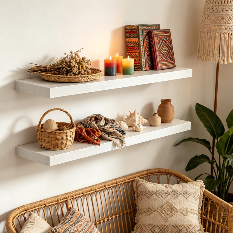 Solid Wood Floating Shelf