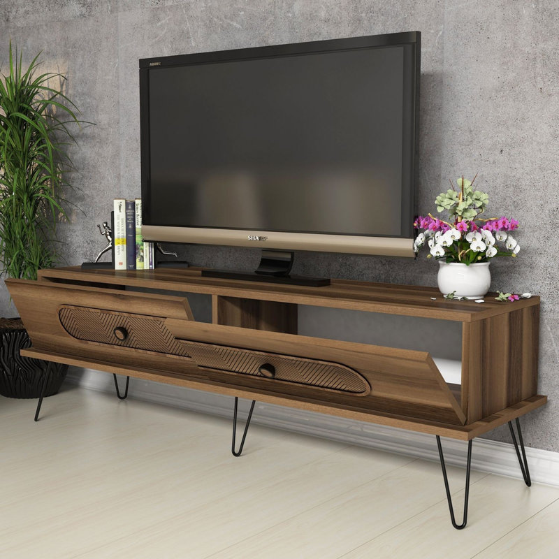 Denning TV Stand for TVs up to 55", Walnut