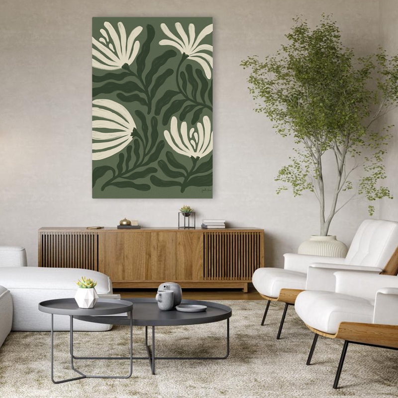 Pétales simples Mid-Century modernes et bohémiens I, H 48 po x l 32 po